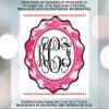 2 Pack Monogram Personalized Pink Camo Pattern Printed Car Decal, Tumbler Decal, Laptop Sticker, Waterproof view 4