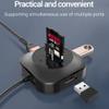 Beyori USB 3.0 Hub, USB Adapter USB Sliptter USB Extender with 3 USB 3.0 Port, SD/TF Card Reader, Micro USB Power Port view 2