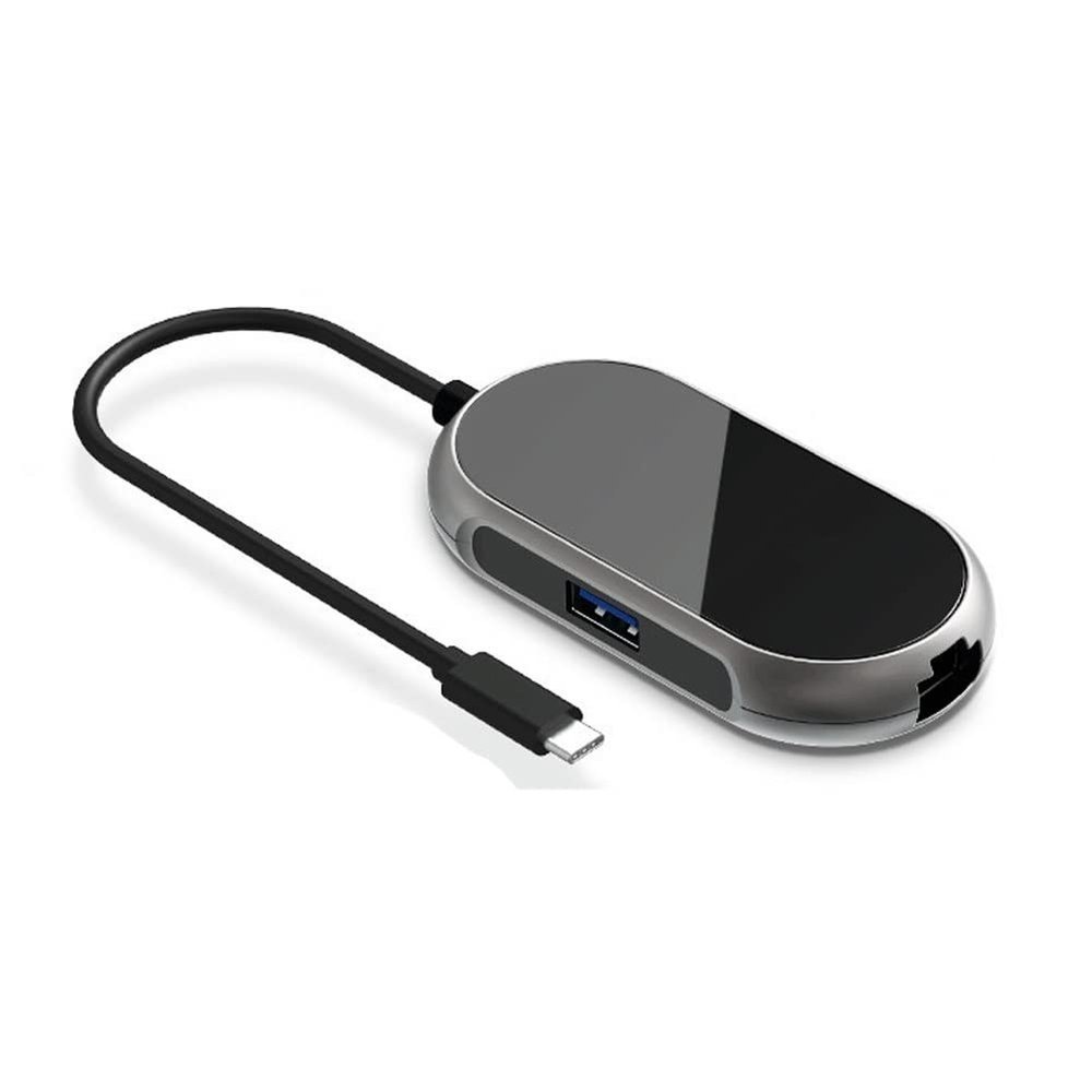 Beyori USB C Hub, Ethernet Adapter USB-C Dock with 1000M Ethernet, 3 USB 3.0 Ports for Laptop, USB Flash Drives, and Mobile HDD