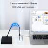 Beyori Porous USB 3.0 Hub,USB Splitter,10 Port USB HUB Splitter 12V / 4A Powered for Laptop, USB Flash Drives, Mobile HDD and More view 2