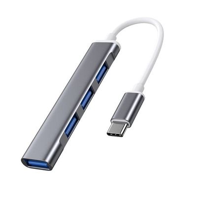Beyori USB Extender 4-Port Small USB Hub for Pc Laptop 5Gbps Data Transfer for Desktop, USB Flash Drives, Mobile HDD, and More, Grey
