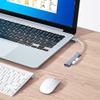 Beyori USB Extender 4-Port Small USB Hub for Pc Laptop 5Gbps Data Transfer for Desktop, USB Flash Drives, Mobile HDD, and More, Grey view 2