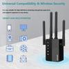 2022 WiFi Range Extender Signal Booster up to 8000sq.ft and 45 Devices, Internet Booster for Home, Wireless Internet Repeater and Signal Amplifier,4 Antennas 360 Full Coverage,Supports Ethernet Port view 2