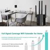 2022 WiFi Range Extender Signal Booster up to 8000sq.ft and 45 Devices, Internet Booster for Home, Wireless Internet Repeater and Signal Amplifier,4 Antennas 360 Full Coverage,Supports Ethernet Port view 4
