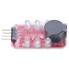 EVTSCAN 5 Pcs Lithium Battery Low Voltage Alarm Sound Light Warning Real Time Detection Battery Voltage Buzzer Alarm for 2S 3S view 3