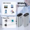 Poyiccot USB C to RJ45 Ethernet Adapter Gigabit, RJ45 Female to USB C Female Adapter, Up to 1000/100/10Mbps Ethernet LAN Network Adapter Compatible for iPad, MacBook Pro, 1Pack view 4