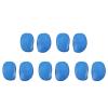 Hairdressing Ear Cover Hair Dye Ear Cover Plastic Hair Dye Earmuffs Ear Protector for Salon Home Shower Bathing, 10pcs Blue view 1