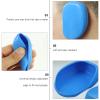 Hairdressing Ear Cover Hair Dye Ear Cover Plastic Hair Dye Earmuffs Ear Protector for Salon Home Shower Bathing, 10pcs Blue view 3