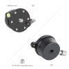 Andoer DY-50 Tripod Leveling Base Panorama Photography Tripod Head Aluminum Alloy 15 Inclination with 3/8 Inch Screw Bubble Level Replacement for DSLR Cameras view 4