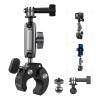 TELESIN Super Clamp Camera Mount with 360 Dual Ball Head, Bike/Bicycle/Motorcycle Handlebar Mount for DJI Osmo Action 6/Osmo Action 5 Pro/Osmo Nano/Action 4 3/Hero 13 12 11 10 9 8 7/Insta 360 X4 X5 view 1