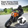 TELESIN Super Clamp Camera Mount with 360 Dual Ball Head, Bike/Bicycle/Motorcycle Handlebar Mount for DJI Osmo Action 6/Osmo Action 5 Pro/Osmo Nano/Action 4 3/Hero 13 12 11 10 9 8 7/Insta 360 X4 X5 view 2