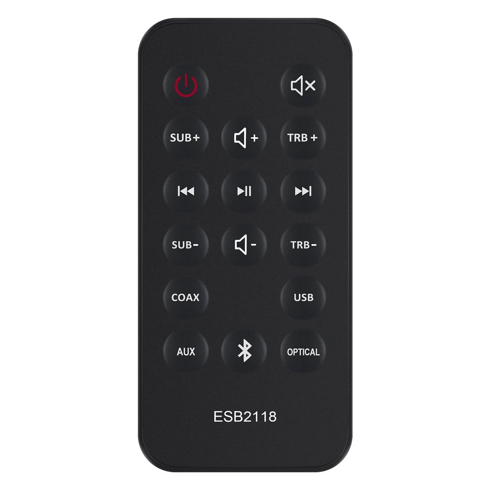 ALLIMITY ESB2118 Replaced Remote Control Compatible with Element ESB2118 2.1 Sound Bar