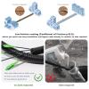 150m (500ft) Outdoor Armored SC/APC to SC/APC Fiber Optic Internet Cable, Low Friction Singlemode Patch Cable, Fiber Optic Jumper Optical Patch Cord, SIMPLEX, 9/125um, OS1/OS2 Compatible, LSZH Black view 2
