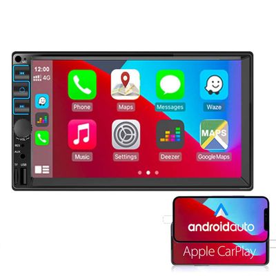 Double DIN 12V 7 inch Car Radio 2 DIN Stereo FM Compatiable with Android Auto for CarPlay MP5 Player Bluetooth 4.0 Mirror Link