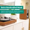 Electrohome Montrose Record Player Stereo System, 4" Bluetooth Powered Bookshelf Speakers, Belt-Drive Turntable with Audio-Technica Stylus, Speed Control Motor, Built-in Preamp, Wood Plinth view 4
