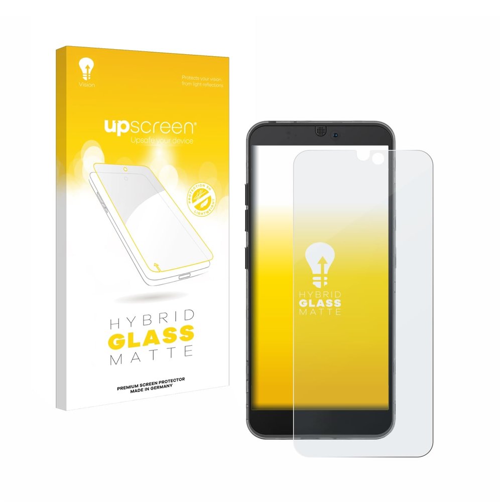 upscreen Matte Screen Protector Glass Film compatible with Fairphone 3 - Anti-Glare, Anti-Fingerprint, 9H Glass Protection