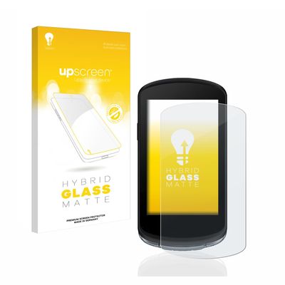 upscreen Matte Screen Protector Glass Film compatible with Garmin Edge 1040 - Anti-Glare, Anti-Fingerprint, 9H Glass Protection