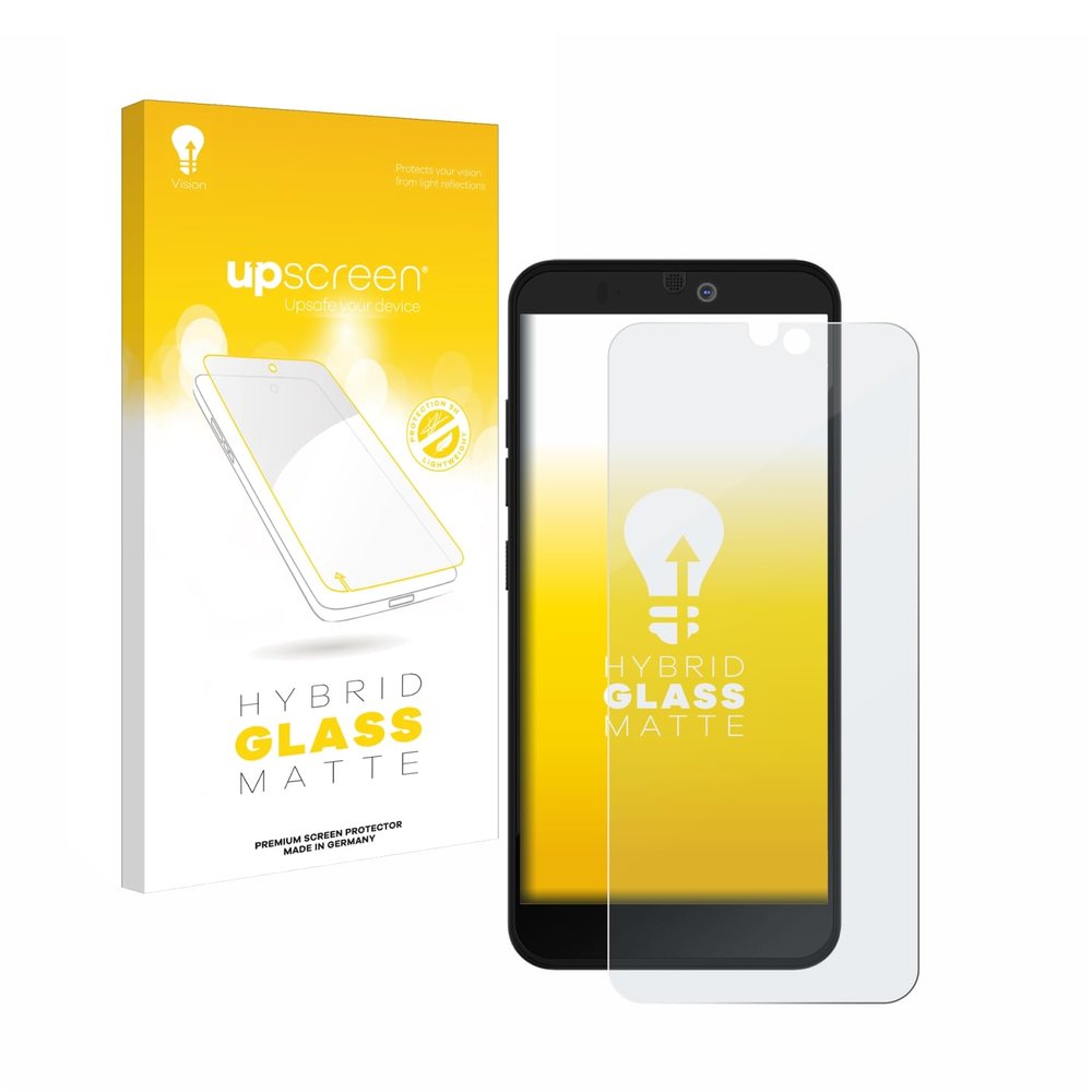 upscreen Matte Screen Protector Glass Film compatible with Fairphone 3 Plus - Anti-Glare, Anti-Fingerprint, 9H Glass Protection