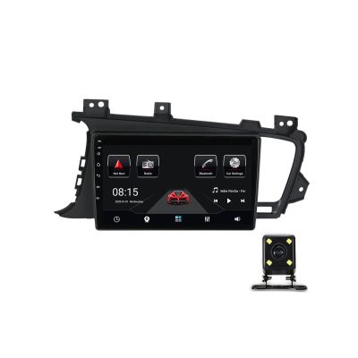 ZYLR Double Din Car Stereo 9 Inch Car Audio Bluetooth Radio in-Dash Navigation Player for KIA Optima 2011-2014 Sat GPS Nav with Backup Camera/Carplay/4G/Wifi/SWC/FM/RDS,4g+64g