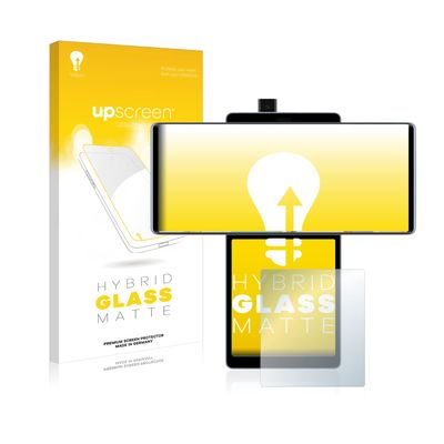 upscreen Matte Screen Protector Glass Film compatible with LG Wing (Back display) - Anti-Glare, Anti-Fingerprint, 9H Glass Protection