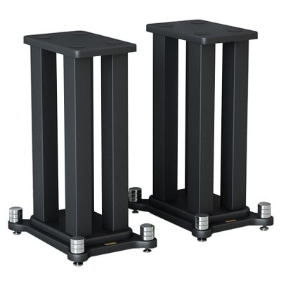 Speaker Stand Heavy Duty Speaker Stands A Pair, Universal Large Durable Metal Surround Speakers with Non Slip Pad & Base, for Home Theater Studio Stage (Color : Black, Size : 20cm (7 7/8in) Tall)