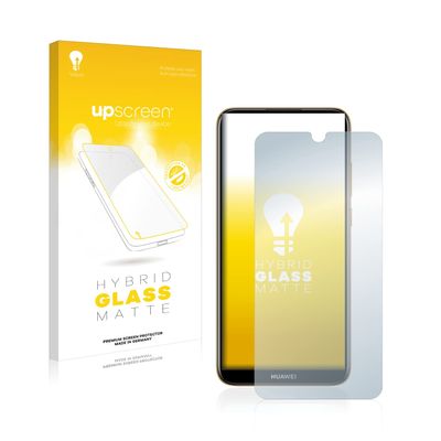 upscreen Matte Screen Protector Glass Film compatible with Huawei Y6 2019 / Y6 Pro 2019 - Anti-Glare, Anti-Fingerprint, 9H Glass Protection