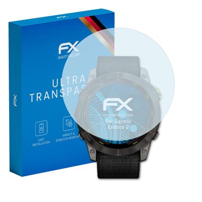 atFoliX Screen Protection Film compatible with Garmin Enduro 2 Screen Protector, ultra-clear FX Protective Film (3X)