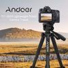 Andoer TTT-663N 57.5inch Travel Lightweight Camera Tripod Stand Phone Tripod for DSLR SLR Camcorder Photography Video Shooting with Carry Bag Phone Clamp 2pcs Extra Quick Release Plates Max. Load 3kg view 3