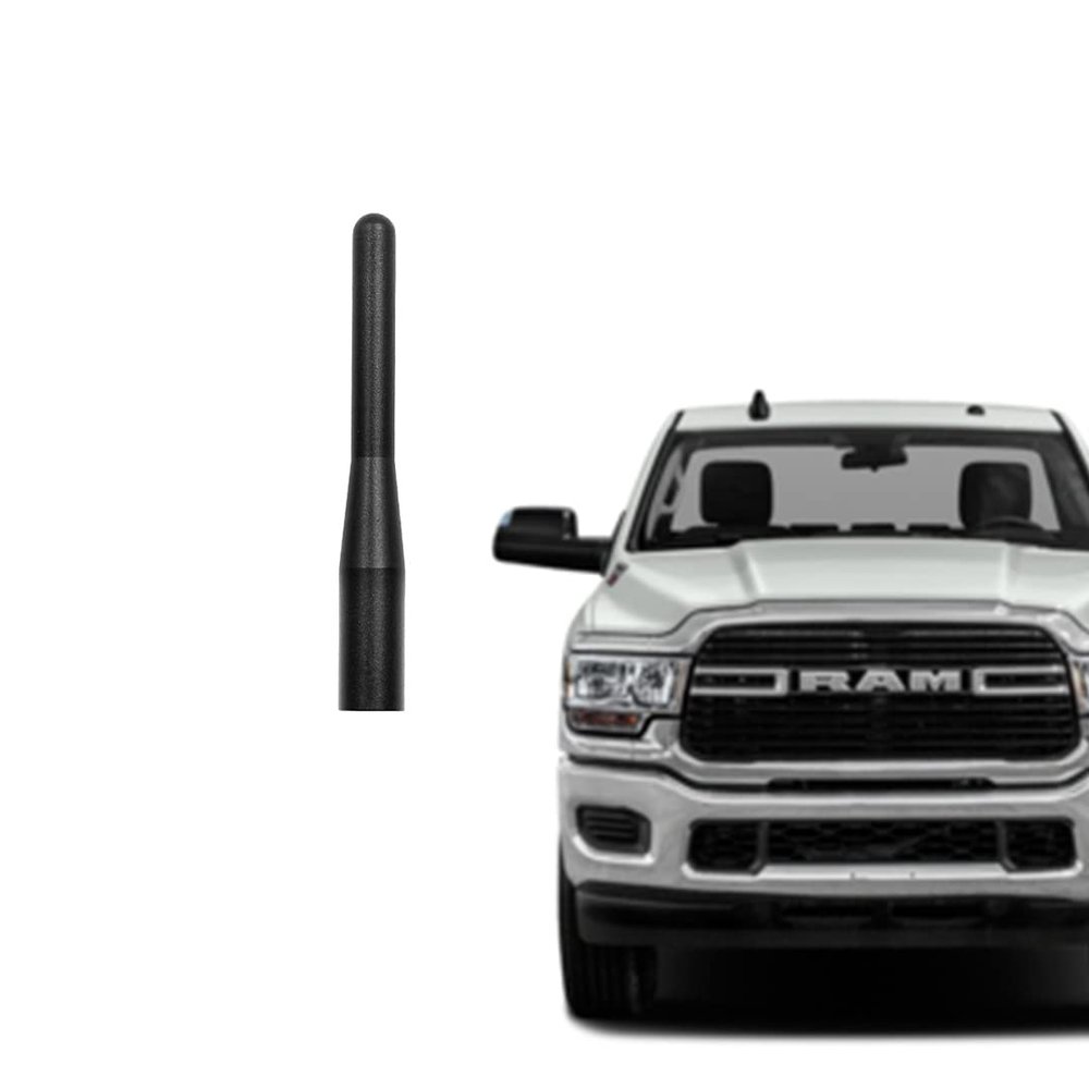 AMFRNE Short Performance Antenna for Dodge RAM 2500 3500 4500 Trucks 2011-2026, Perfect Replacement Black 3.6 inches Aluminum Radio Antenna, for RAM 2500 3500 4500 Accessories