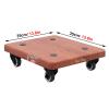 Speaker Stand Speaker Stand Pair with Lockable Wheels, Small Speaker Holders for Subwoofer/ Surround Speakers/ Commercial/ Home/ Theater, Easy Mobility ( Color : Brown , Size : 35cm/14in x 35cm/14in ) view 2