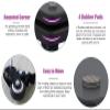 Speaker Stand Speaker Stand Pair with Lockable Wheels, Small Speaker Holders for Subwoofer/ Surround Speakers/ Commercial/ Home/ Theater, Easy Mobility ( Color : Brown , Size : 35cm/14in x 35cm/14in ) view 3