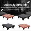 Speaker Stand Speaker Stand Pair with Lockable Wheels, Small Speaker Holders for Subwoofer/ Surround Speakers/ Commercial/ Home/ Theater, Easy Mobility ( Color : Brown , Size : 35cm/14in x 35cm/14in ) view 4