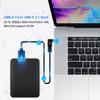 USB C to USB 3.0 Adapter 90 Degree (3 Pack), USB-A 3.0 Female to USB-C 3.1 Male Right Angle OTG Adapter Compatible with MacBook Pro, Laptop, Samsung Galaxy, Type-C Phones and More view 3