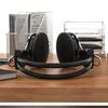 Maeline Black Headphones Bulk 5-Pack for Schools, Classrooms, Student Testing, Library, Computer Lab, Private Tutoring, Travel-Ready, Foldable Lightweight Headphones Stereo Sound, 3.5mm Jack view 4