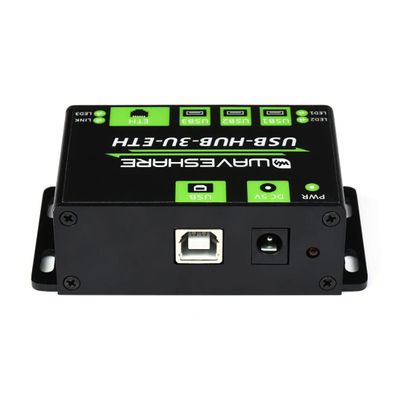 Coolwell Industrial Grade Multifunctio USB HUB,3X USB 2.0 Ports Extended, 100M Ethernet Port, Multiple OS Support, Without Plug
