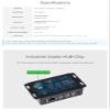 Coolwell Industrial Grade Multifunctio USB HUB,3X USB 2.0 Ports Extended, 100M Ethernet Port, Multiple OS Support, Without Plug view 4