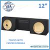 12" Dual Sub Box for Sierra Single Cab/Regular Cab Subwoofer Enclosure Speaker Box Ground Shaker view 2