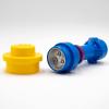 IQ Lego Iconic Torch - Flashlight Blue/Red/Yellow (FL5), 7.5 inches Tall, Removable Cap view 2