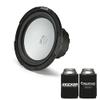 KICKER 45KMF102 10" Weather-Proof Subwoofer for Freeair Applications 2 Ohm 45KMG10W 10" LED Grille (White) view 2