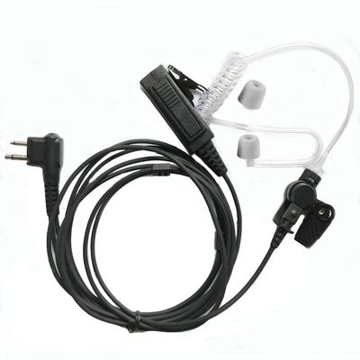 Acoustic Tube Earpiece Mic Walkie Talkie Earphone with PPT MIC Headset for Motorola EP450 GP88 GP300 CP040 CP1660 Two Way Radios