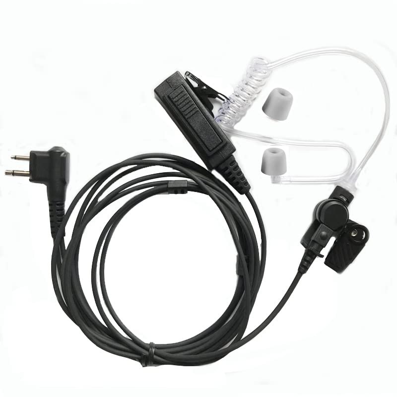 Acoustic Tube Earpiece Mic Walkie Talkie Earphone with PPT MIC Headset for Motorola EP450 GP88 GP300 CP040 CP1660 Two Way Radios