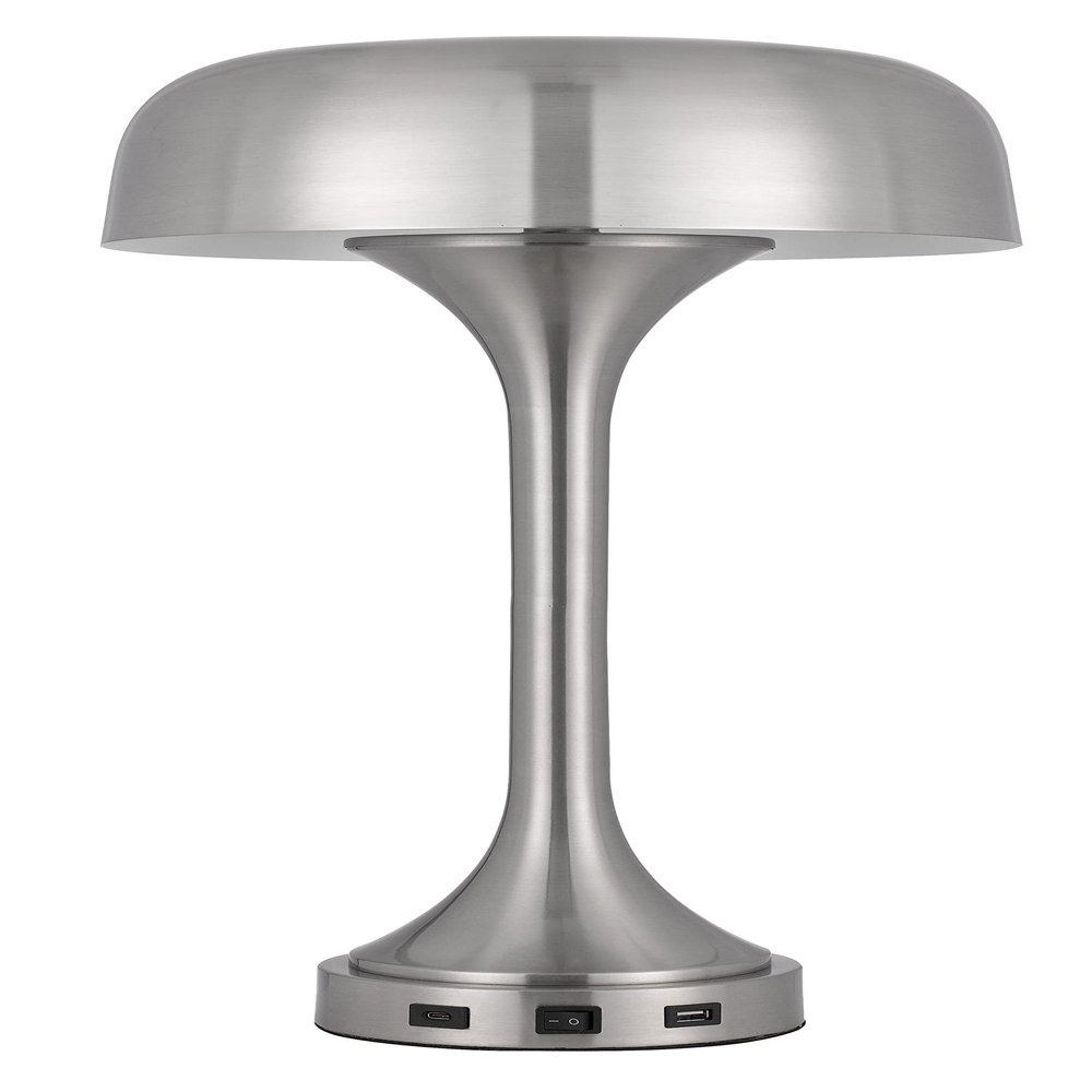 40W x 2 Mushroom Cloud Metal Desk lamp with 1 USB and 1 Type C USB Charging Ports