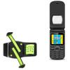 BoxWave Holster Compatible with Energizer E280s - FlexSport Armband, Adjustable Armband for Workout and Running - Stark Green view 1