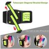 BoxWave Holster Compatible with Energizer E280s - FlexSport Armband, Adjustable Armband for Workout and Running - Stark Green view 3