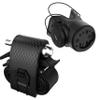 KOM Cycling Garmin Varia Mount Tail Light Models Including RTL515, RTL510, RVR315 Featuring an ATOP Dial for Security and Mountain Bike Frame Carrier Strap Featuring an ATOP Dial for Security Bundle view 1