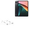 BoxWave Stand and Mount Compatible with Xiaomi Pad 5 - Pocket Aluminum Stand 3-in-1, Portable Multi Angle Viewing Riser - Metallic Silver view 1