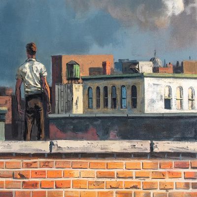 Rooftops : Hughie Lee-Smith : Archival Quality Art Print
