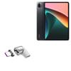 BoxWave Adapter Compatible with Xiaomi Pad 5 - MagnetoSnap PD Angle Adapter, Magnetic Charging Connector Device Saver - Metallic Silver view 1