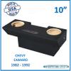 10" Dual Sub Box for Camaro 1982-1992 Subwoofer Enclosure Speaker Box view 2