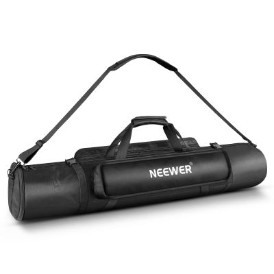 Neewer Tripod Carrying Case, Heavy Duty Waterproof Nylon Bag with Handles & Shoulder Straps, Compact Case with Full Length Zippered Closure, External Pocket for Light Stand/Boom Stand/Tripod, Black,